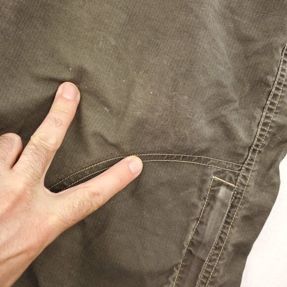 Kuhl Quick Dry Outdoor Hiking Cargo Shorts Snap Zippered Men "38" Real Waist 40 - Picture 9 of 12